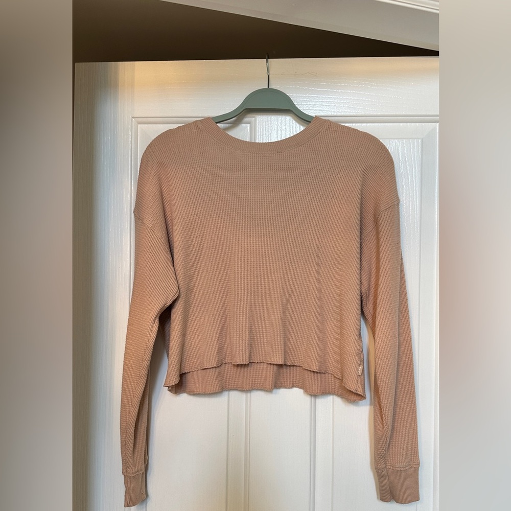 TNA cropped Waffle Knit Top